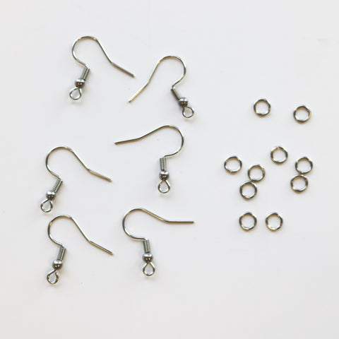 Silver Earring Wires - Shipping 5/15