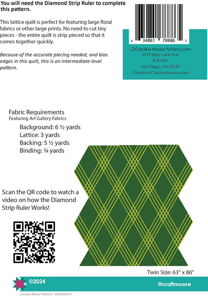 Diamond Lattice - Printed Copy - ships 5/10//24