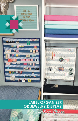 Label Organizer and Earring Display Quilt - Printed Copy