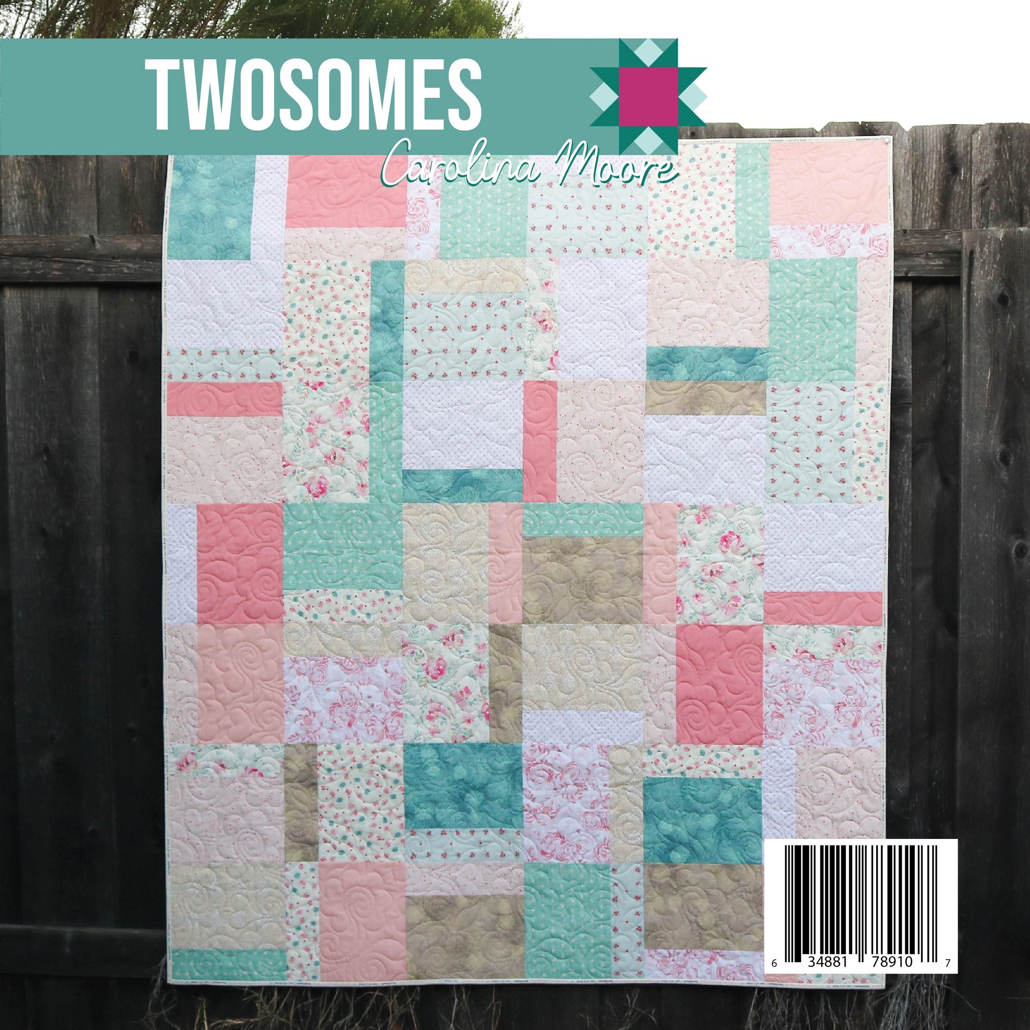 Twosomes (Printed) - a Cake Cutter Ruler Pattern