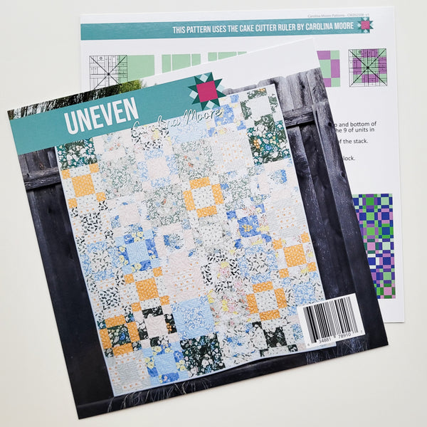 Uneven (Printed) - a Cake Cutter Ruler Pattern