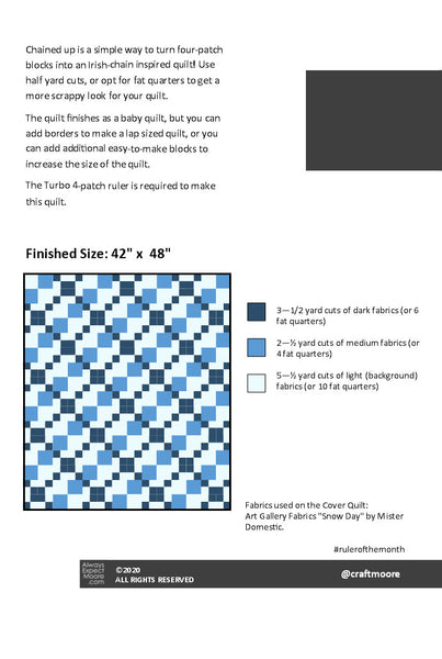 Chained Up Baby Quilt - Digital Download