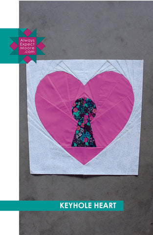 Keyhole Heart - Foundation Pieced Heart (Digital Download)