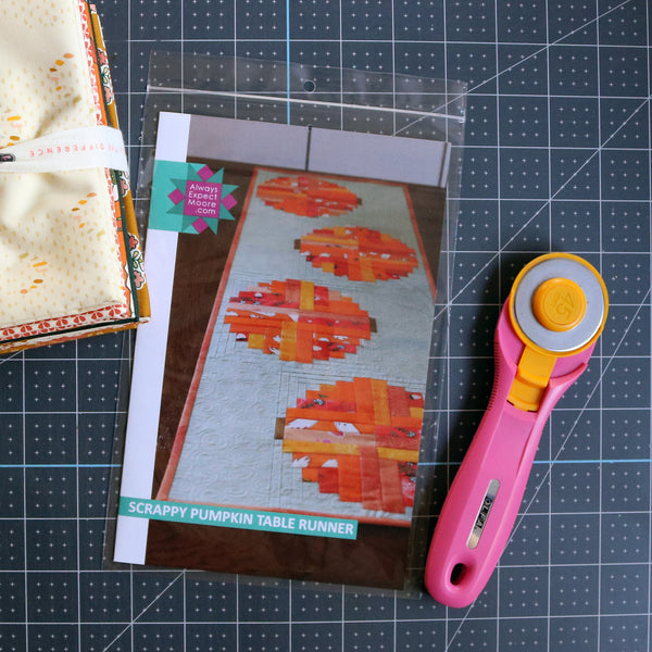 Scrappy Pumpkin Table Runner - Printed Copy
