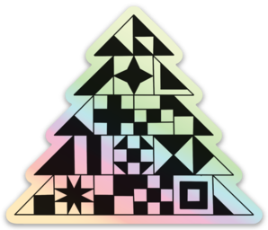 Quilt tree sticker