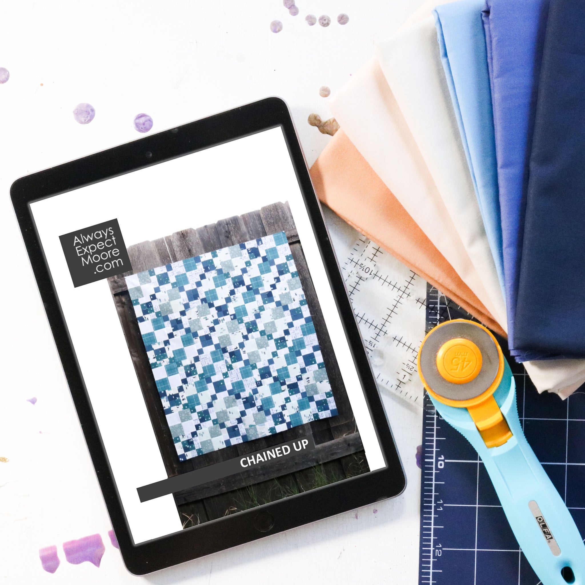 Chained Up Baby Quilt - Digital Download