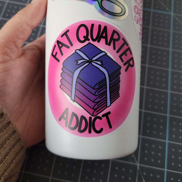 Fat Quarter Addict Sticker