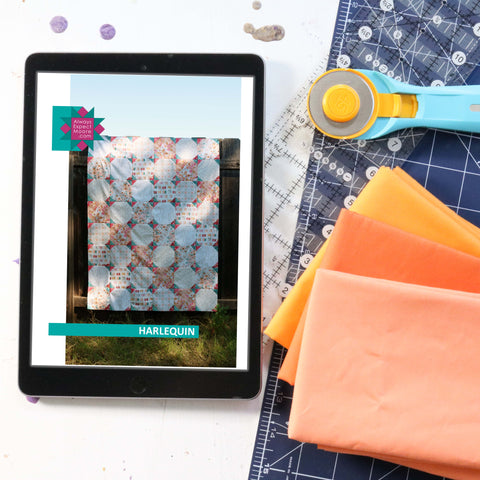 Harlequin Quilt Pattern - Digital Download