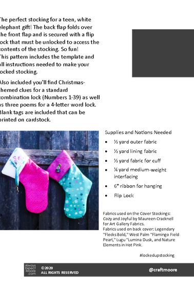 Locked Up Stocking - Digital Download