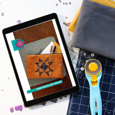 Sawtooth Zip Pouch - Digital Download