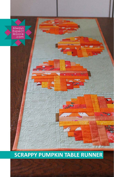 Scrappy Pumpkin Table Runner - Printed Copy