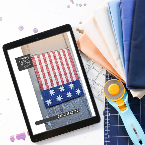 Patriot Mini Quilt - Digital Download