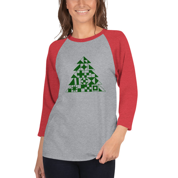 Quilty Tree 3/4 sleeve raglan shirt